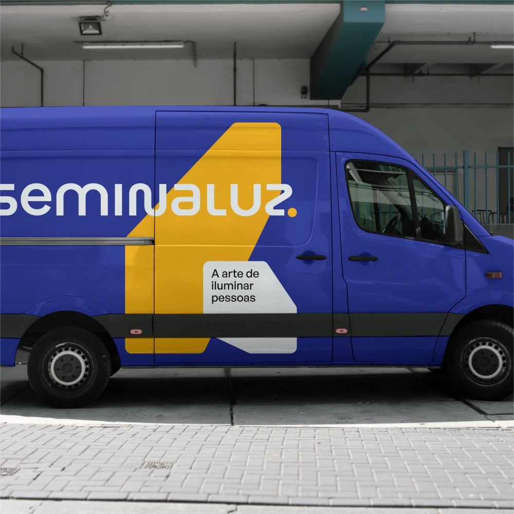 Redesign de marca do Projeto Seminaluz, projeto da F. Design